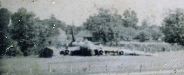 Short Stirling na crash bij de Rustenberg buiten Hengelo (Gld.)